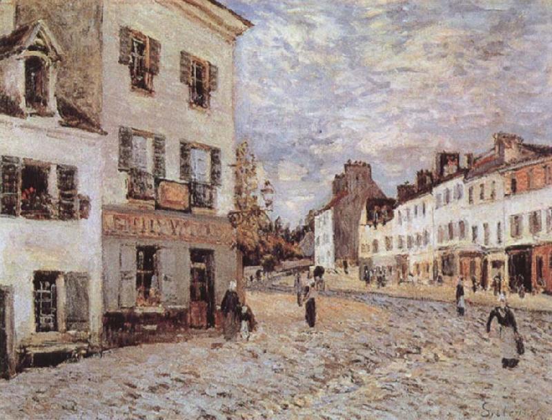 Alfred Sisley Market Place at Marly Germany oil painting art